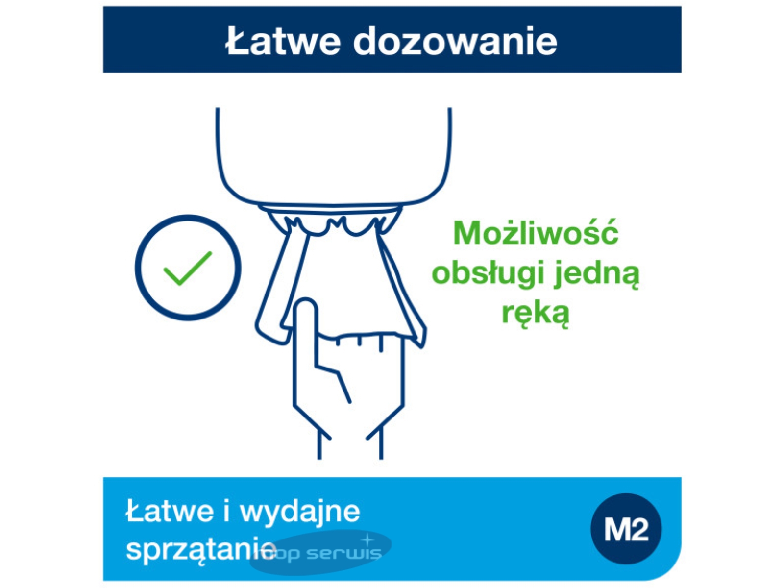 Dozownik CENTER M2 TORK 559000 MAXI WHITE